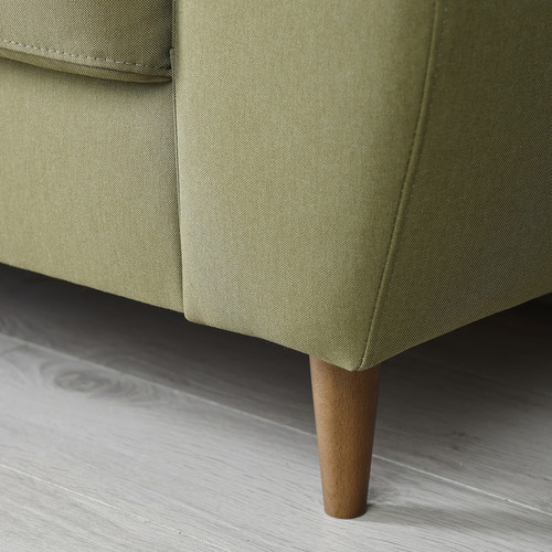 SLATORP 2-seat sofa, Vissle yellow-green