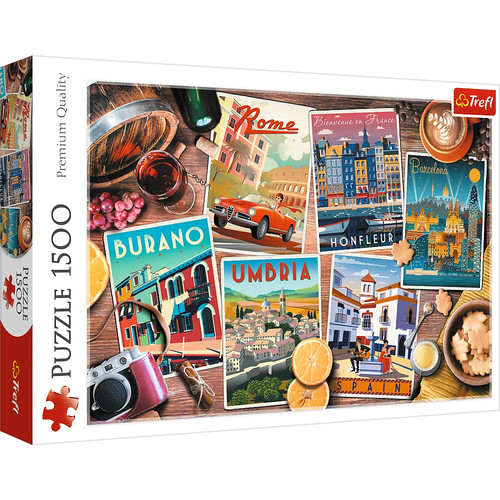 Trefl Jigsaw Puzzle Travel Around Europe 1500pcs 12+