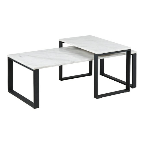 Set of Coffee Tables Nest Tables Katrine, white
