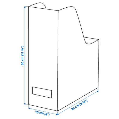 TJENA Magazine file, white black/dotted