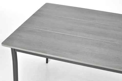 Outdor Dining Table BOSANO 180, black/grey