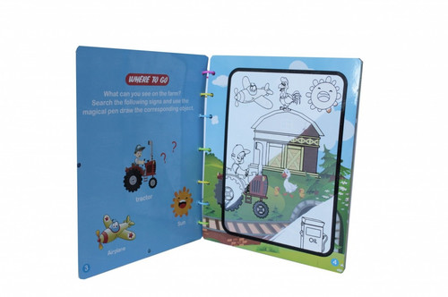 Askato Magic Water Drawing Book Vehicles 3+