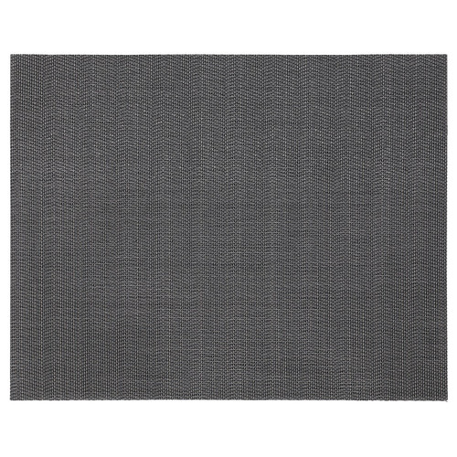 FLYGFISK Place mat, dark grey, 38x30 cm