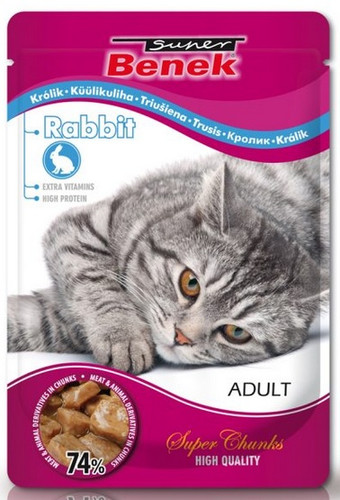 Super Benek Cat Food Rabbit 100g