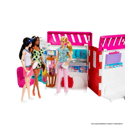 Barbie Transforming Ambulance and Clinic Playset HKT79 3+