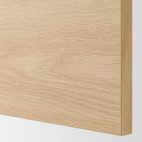 ENHET Kitchen, white/oak effect white, 323x63.5x241 cm