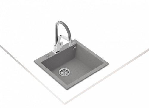Teka Inset Tegranite Inset Sink One Bowl Forsquare 50.40 TG, grey
