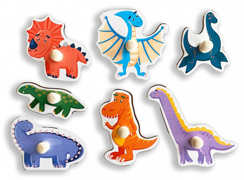 Smily Play Wooden Puzzle Dinosaurs 18m+