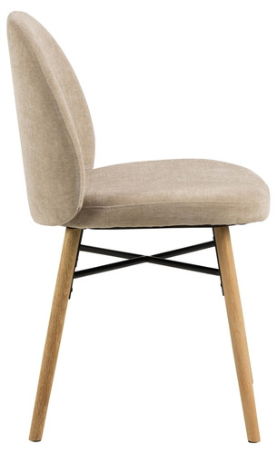 Dining Chair Sophia, beige/oak