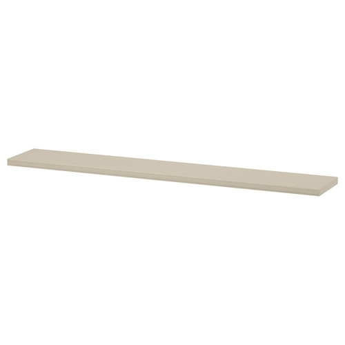 BERGSHULT Shelf, grey-beige, 120x20 cm