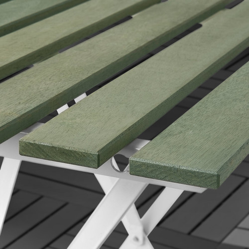 TÄRNÖ Table+2 chairs, outdoor, white/green