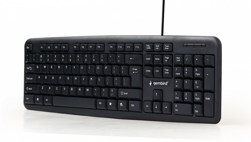 Gembird Standard Wired Keyboard USB KB-U-103, black