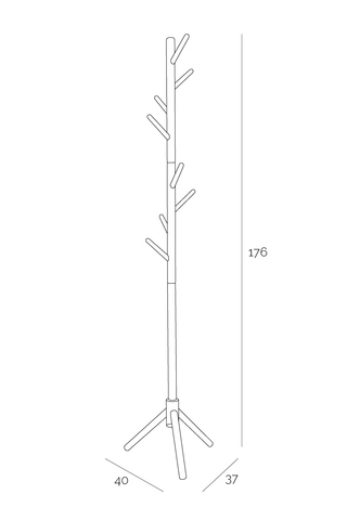 Coat Hanger Madura, beech, natural