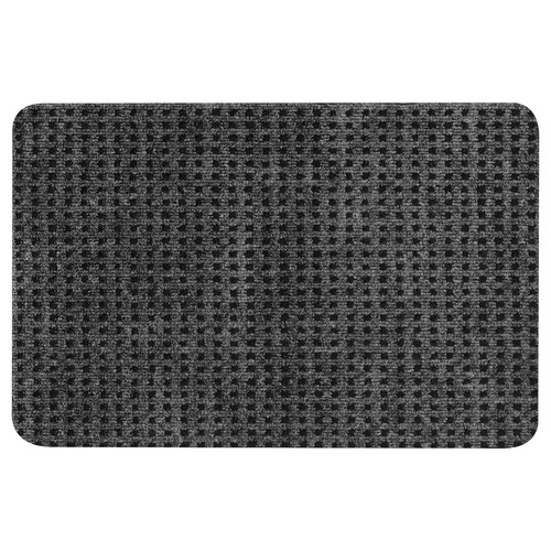 FRIKTION Door mat, grey, 38x58 cm