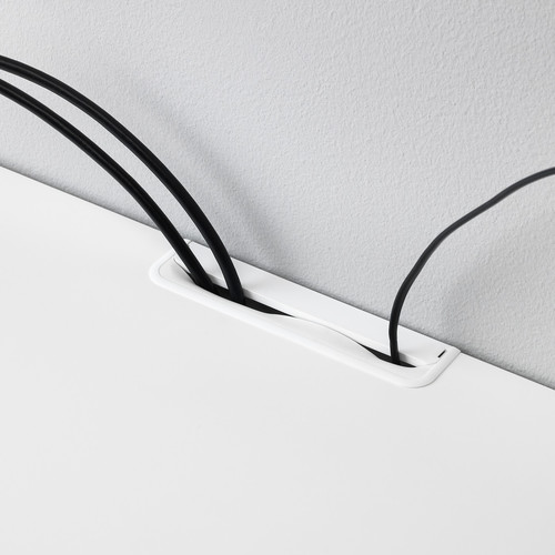 BESTÅ TV bench, white/Smeviken/Kabbarp white, 180x42x48 cm