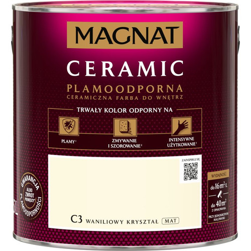 Magnat Ceramic Interior Ceramic Paint Stain-resistant 2.5l, vanilla crystal