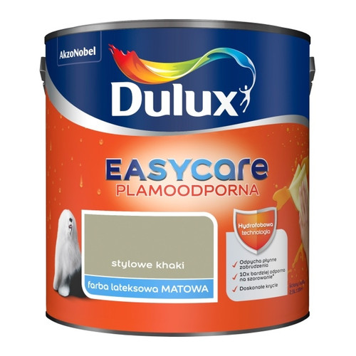 Dulux EasyCare Matt Latex Stain-resistant Paint 2.5l stylish khaki