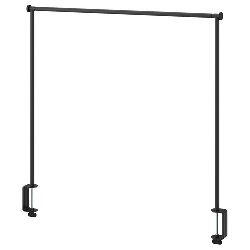 HELGEÖ Decorating rod for table, black adjustable/outdoor indoor, 115/235x116 cm