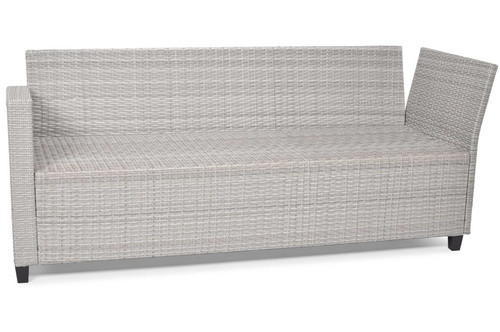 Outdoor Corner Sofa with Table Set Stockholm, grey