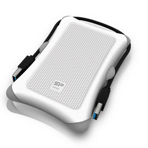 Silicon Power External Hard Disk ARMOR A30 1TB USB 3.2, white/armored