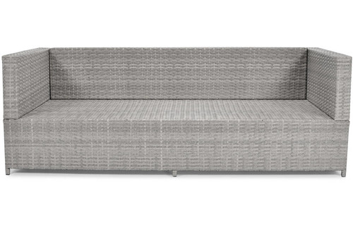 Outdoor 3-seat Sofa MALAGA, grey