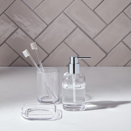 GoodHome Soap Dish Drina, glass