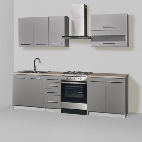 Kitchen Furniture Set Como 2 m, grey/patina