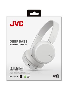 JVC Headset Headphones HA-S36 WAU, white