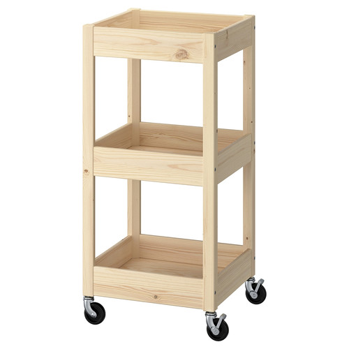LOSHULT Trolley, pine, 38x38x82 cm