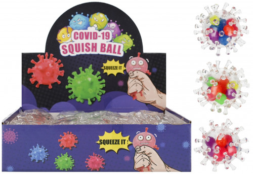 Squish Ball Covid-19 1pc, assorted colours, 3+