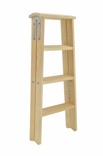 AW Wooden Ladder 2x4 Steps 150kg