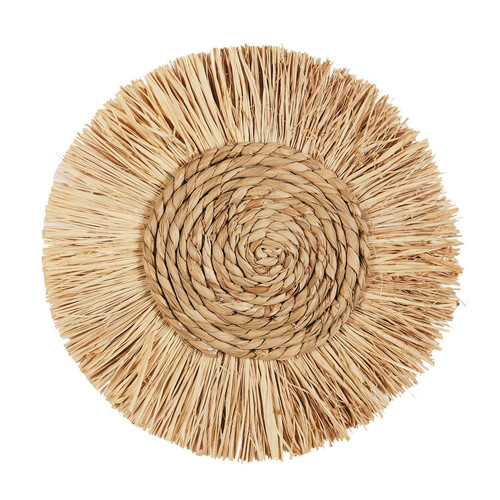 Wall Decoration Rafia 26cm, round