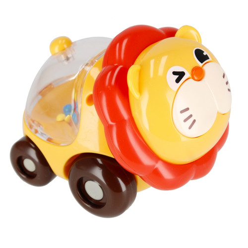 Bam Bam Cartoon Slide Car with Rattle Lion 6m+