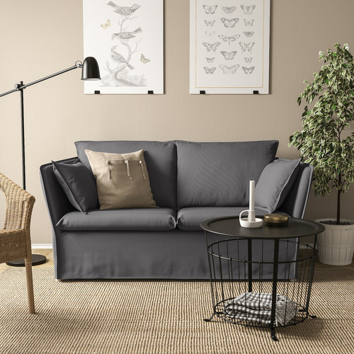 BACKSÄLEN 2-seat sofa, Hallarp grey