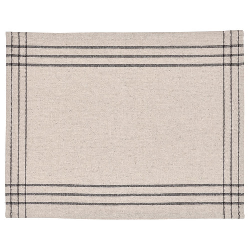 VÅRARV Place mat, dark grey/natural, 35x45 cm