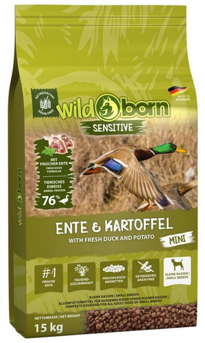 Wildborn Dog Food Sensitive Fresh Duck & Potato Adult Mini 15kg