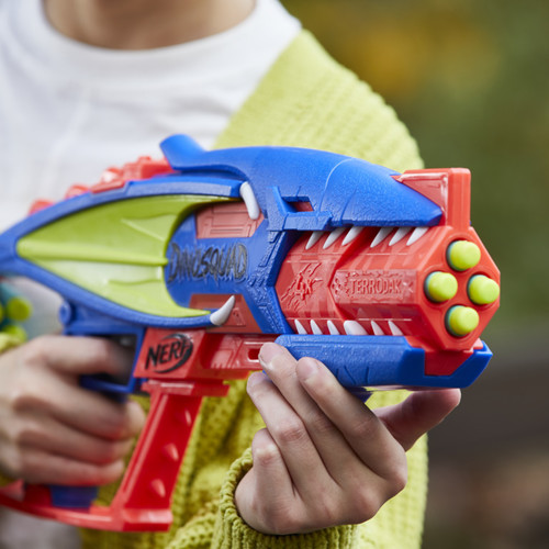 Nerf DinoSquad Terrodak, 12 Nerf Elite Darts 8+