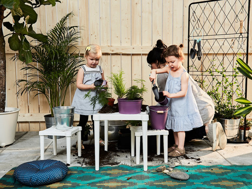 UTTER Children's table, in/outdoor, white