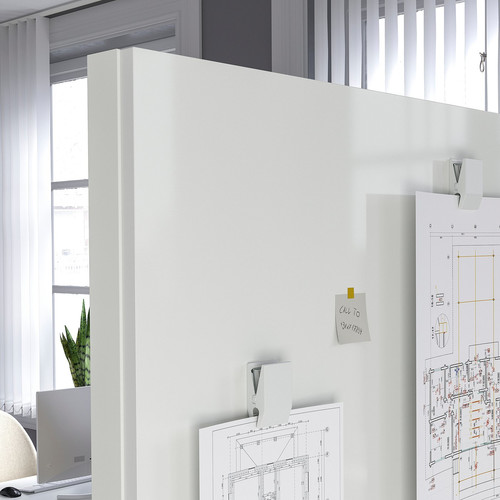 MITTZON Whiteboard/noticeboard, white, 84x110x2 cm