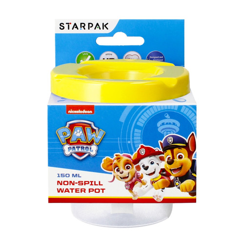 Starpak Non-Spill Cup Water Pot Paint Brush Cleaner Paw Patrol