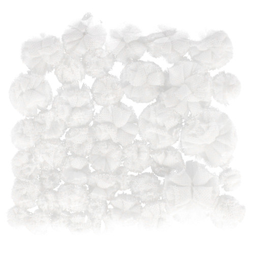 Pompoms 43pcs, white