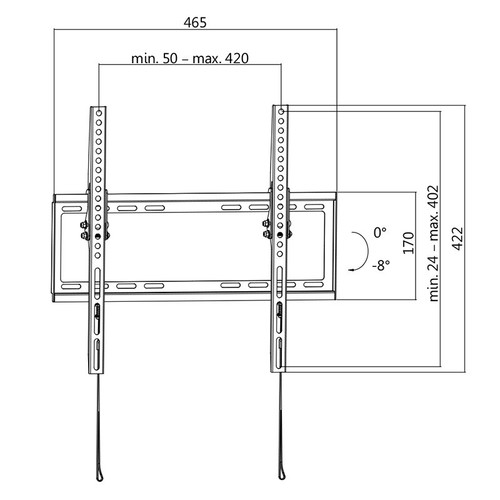 TV Wall Mount 35-55" Max 35kg