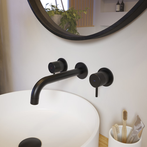 GoodHome Concealed Basin Mixer Tap Owens, matt black