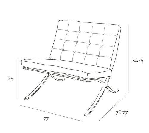 Chair BA1, fabric, light grey