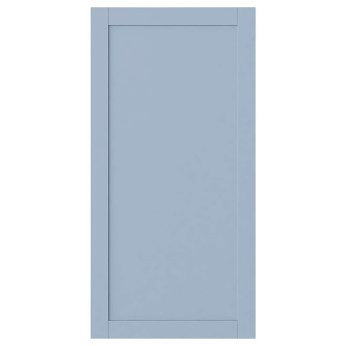 SANNIDAL Door with hinges, blue, 60x120 cm