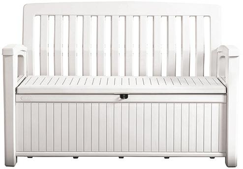 Keter Garden Bench with Storage 265l, white