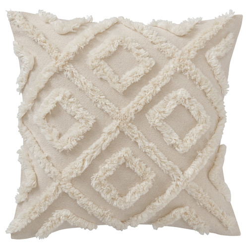 EKGULDMAL Cushion cover, geometric natural, 50x50 cm