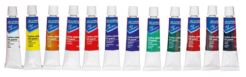 Flamingo Line Oil Paints Art Collection 12 Colours x 12ml