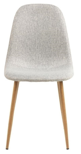 Dining Chair Celia, light grey/natural