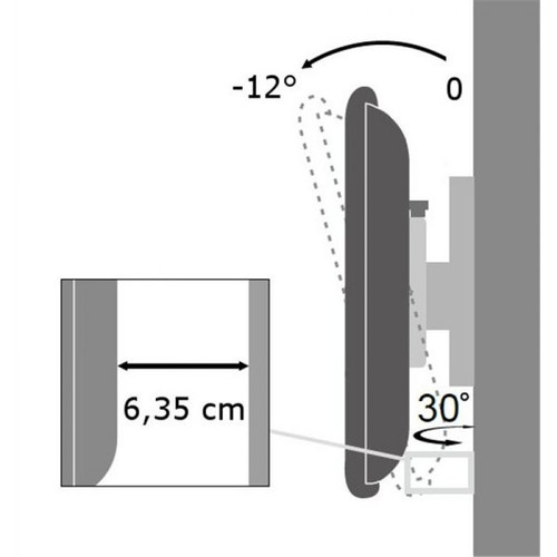 TV Wall Mount 19-37" 25kg Black